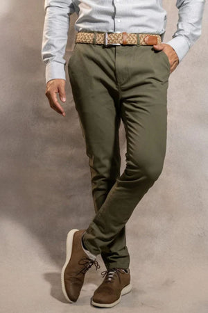 Pantalon Elastico Verde Claro