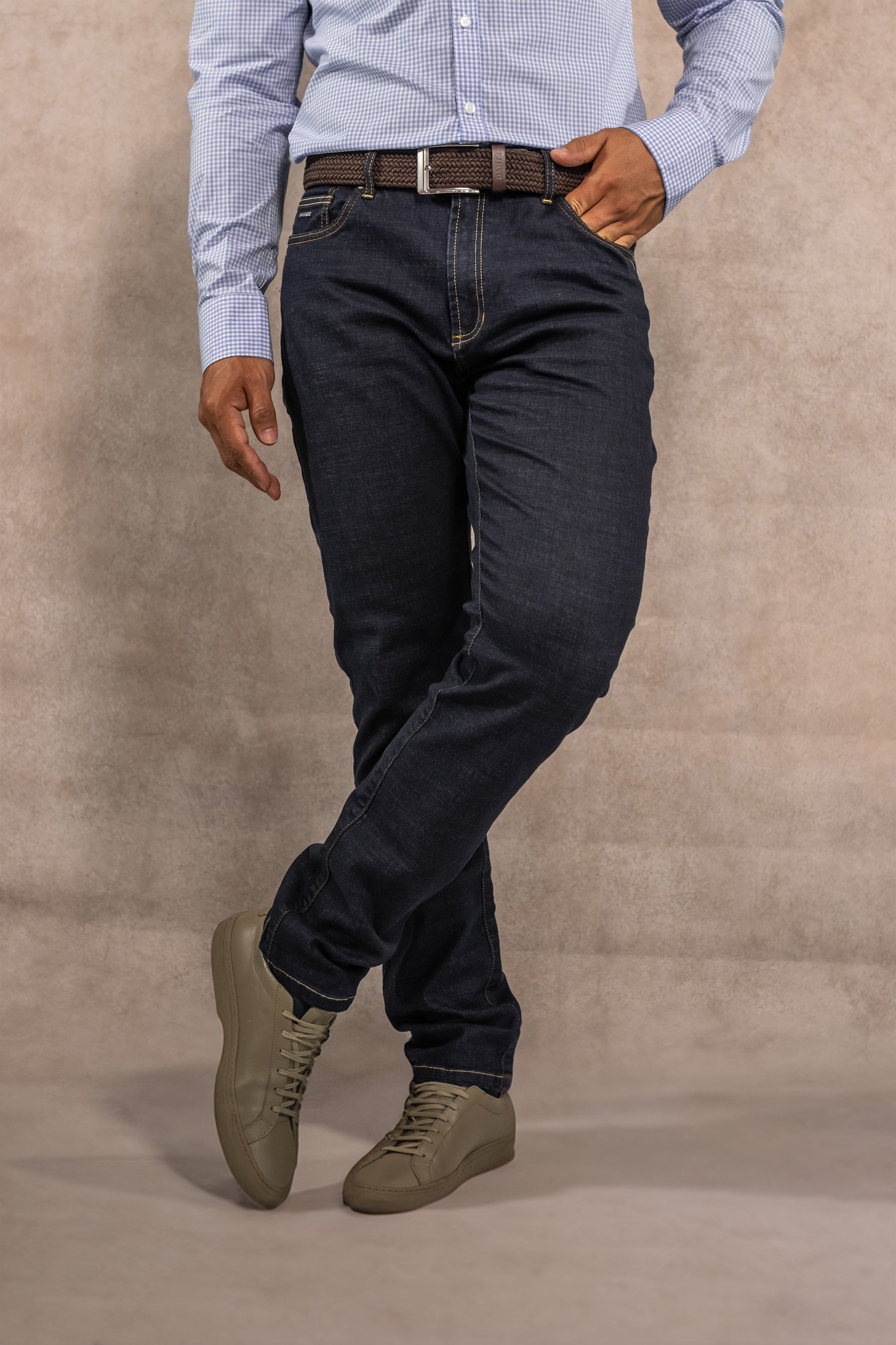 Jean elástico Osaka para hombre marca DANTE regular fit foto frente