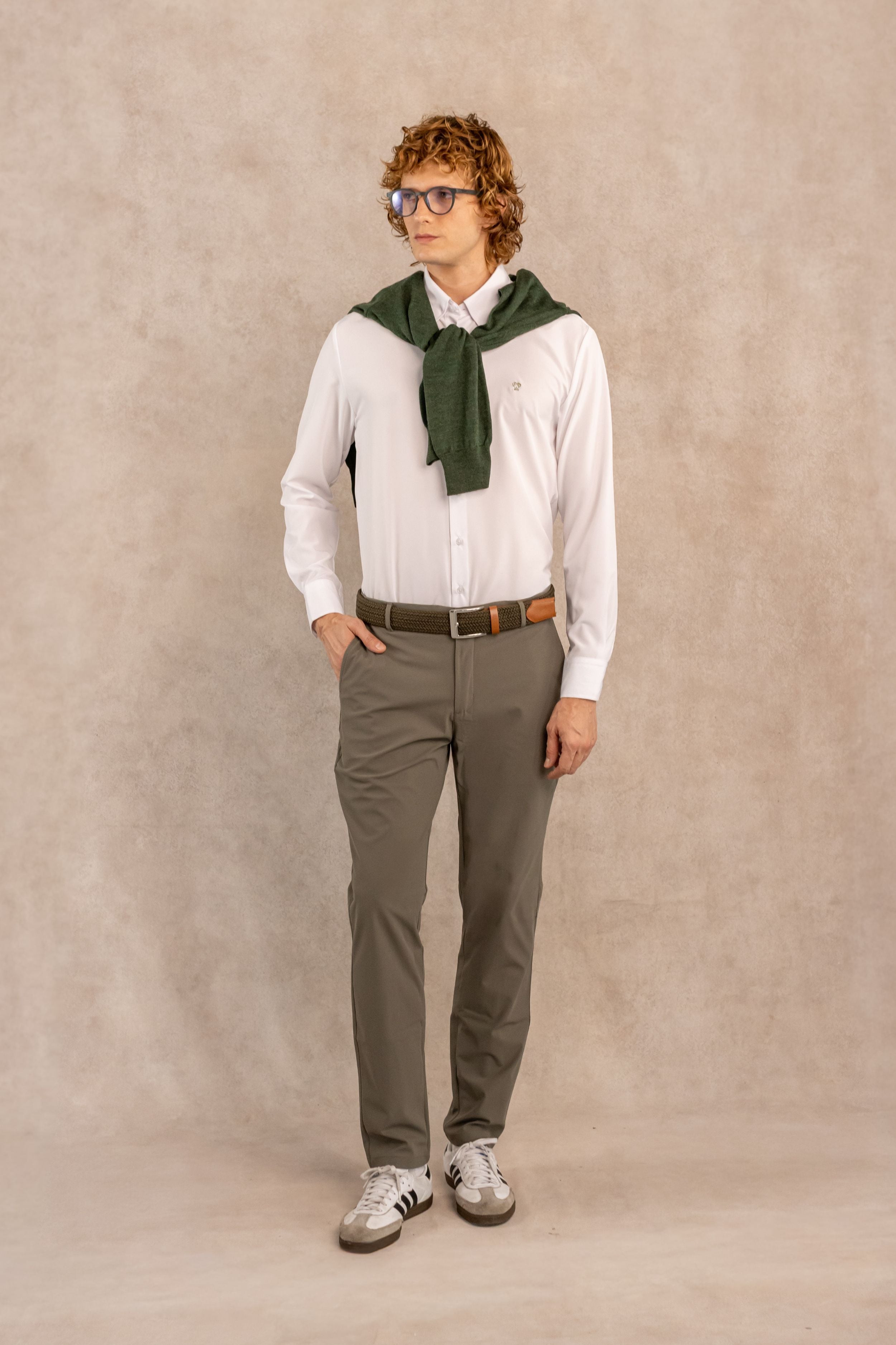 Camisa Performance Antiarrugas Blanco