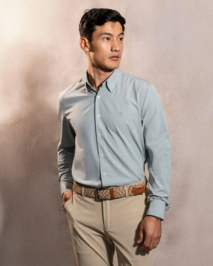 Camisa Performance Antiarrugas Verde Sage