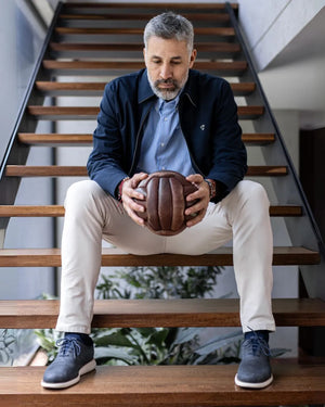 Chaqueta Antimanchas Kyoto Azul Oscuro para hombre marca DANTE foto 