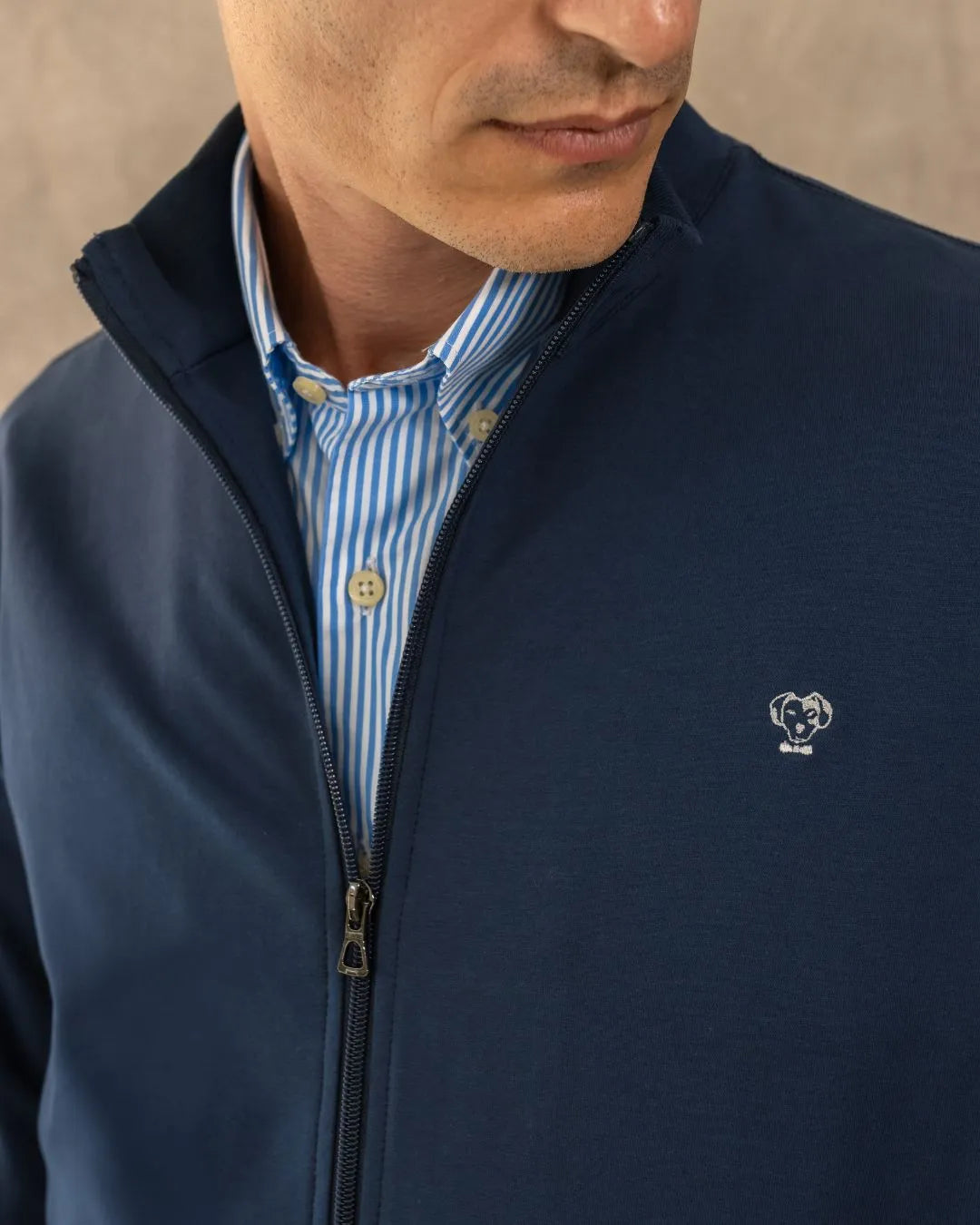 Full-Zip Antimanchas Dark Blue