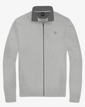 Full-Zip Antimanchas Gris Jaspe para hombre marca DANTE foto mockup