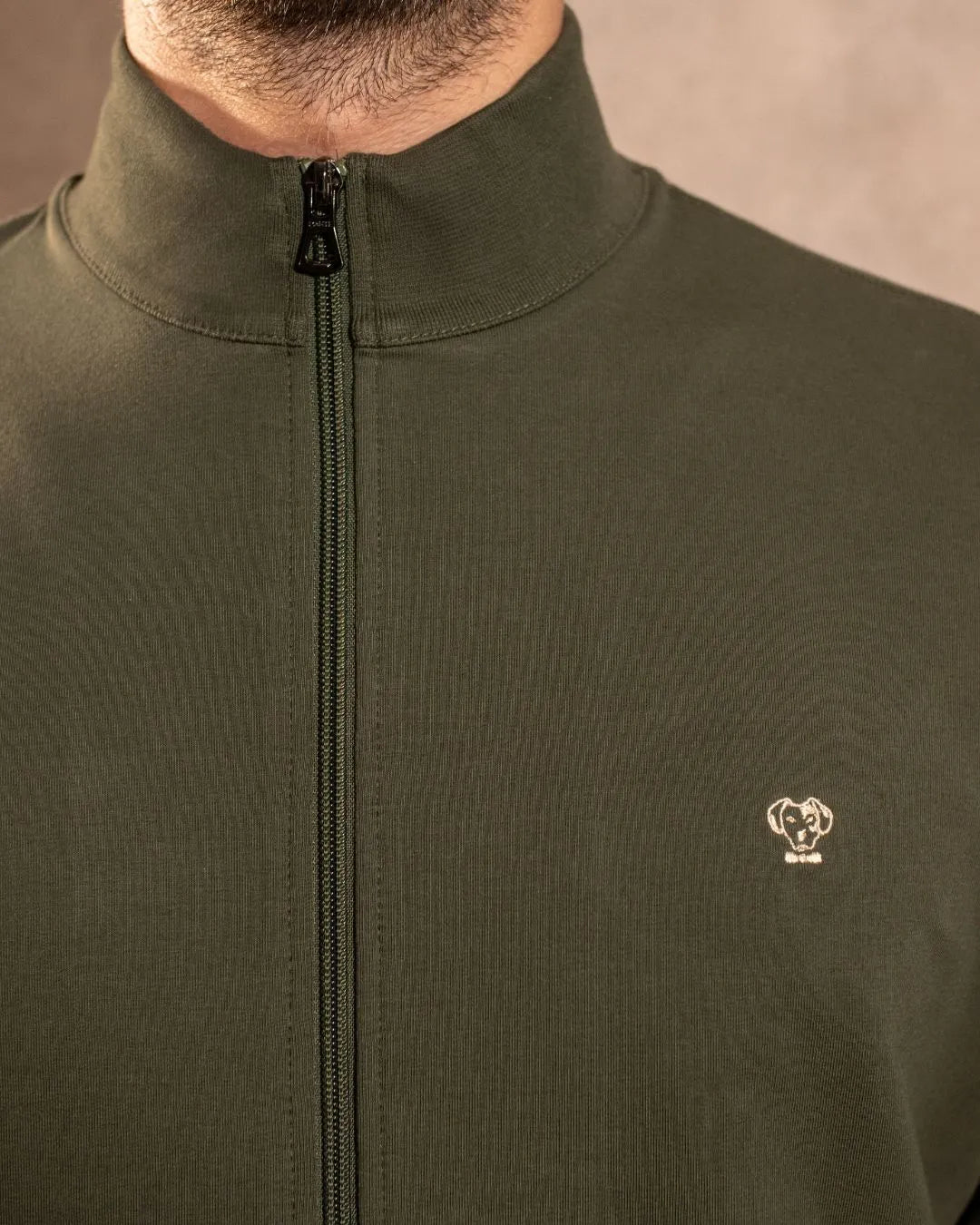 Full-Zip Antimanchas Verde Militar para hombre marca DANTE foto
