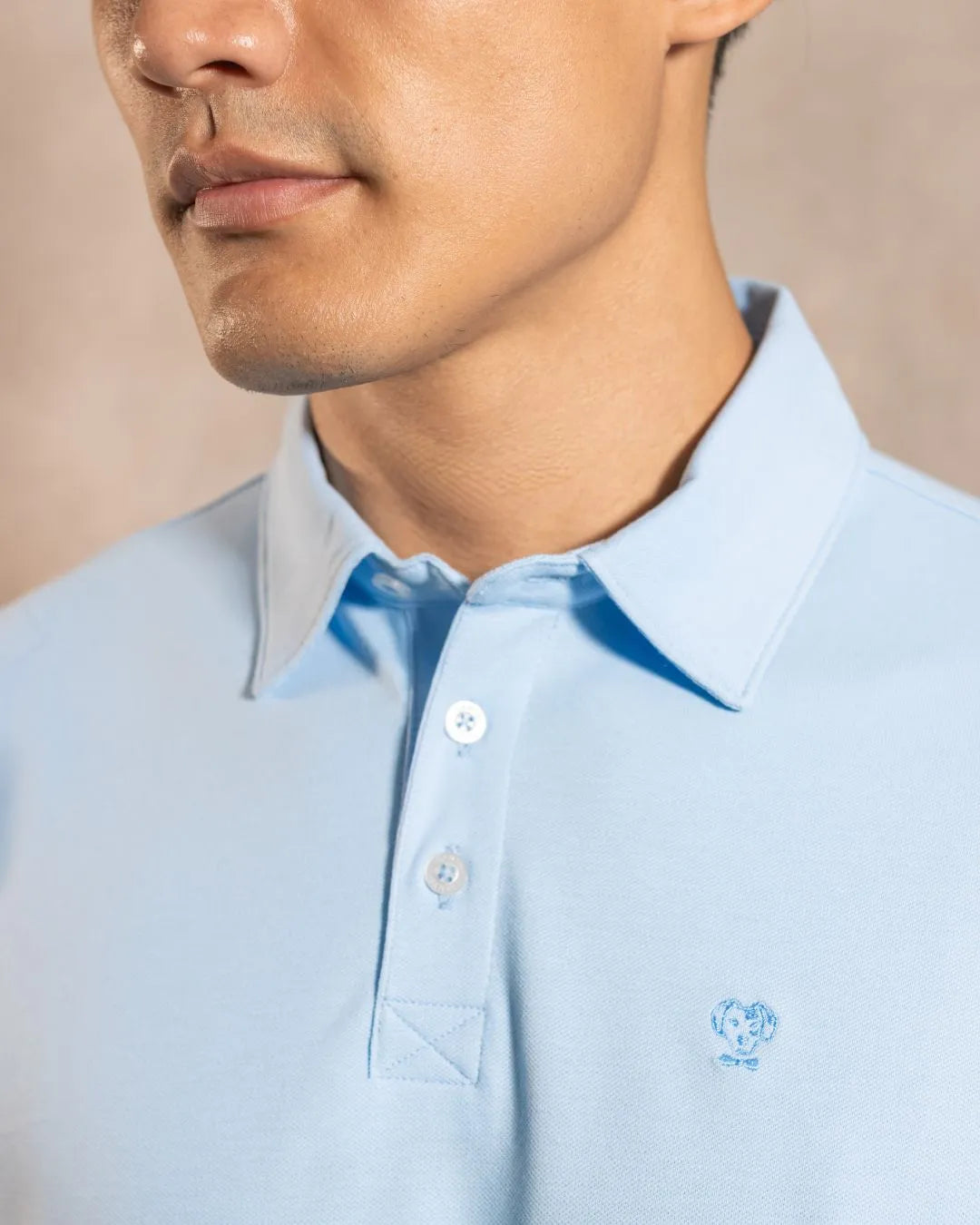 Polo Antimanchas Azul Celeste
