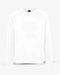 Sweatshirt antimanchas logo en pecho blanco