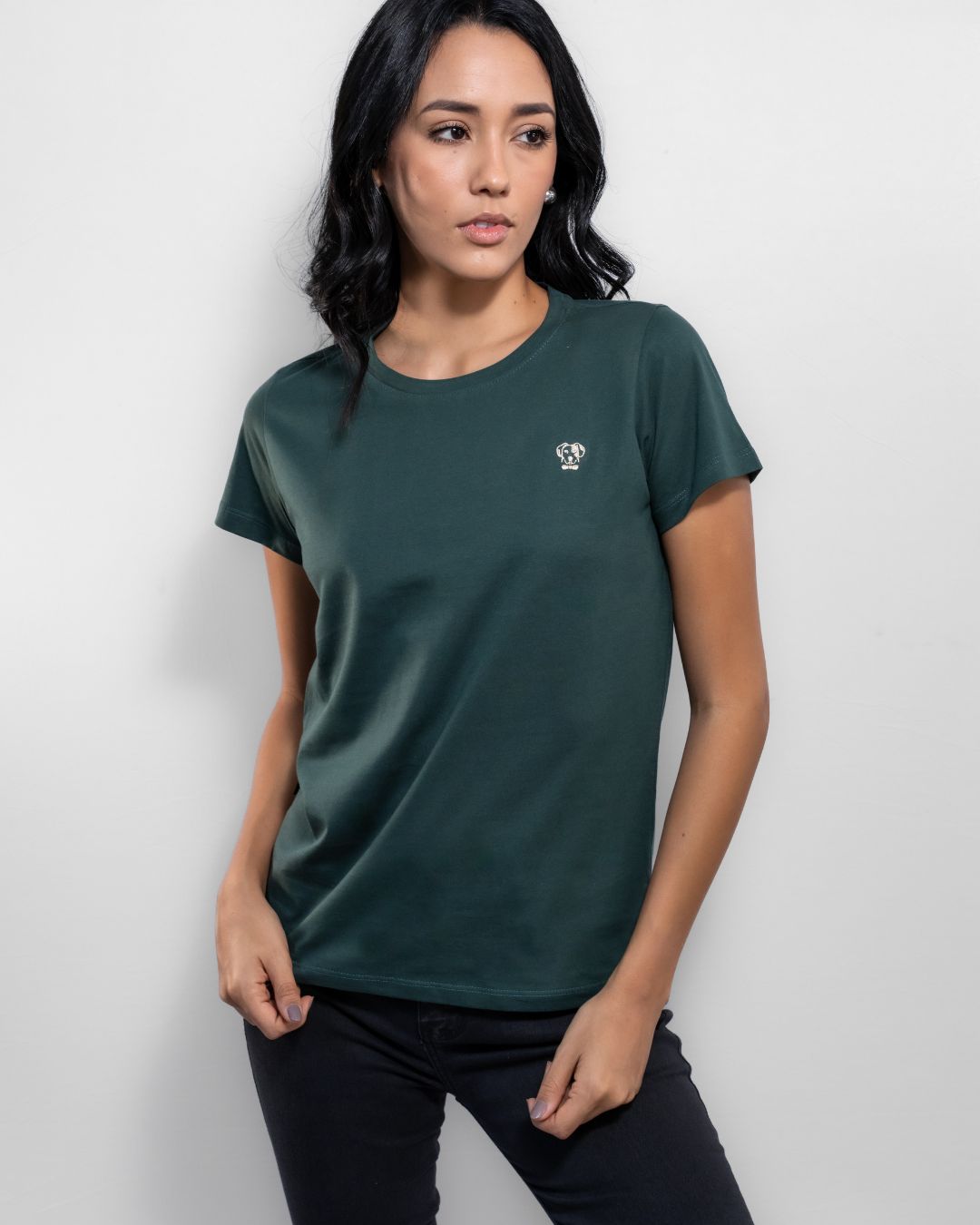 Camiseta Antimanchas de Mujer Verde Esmeralda