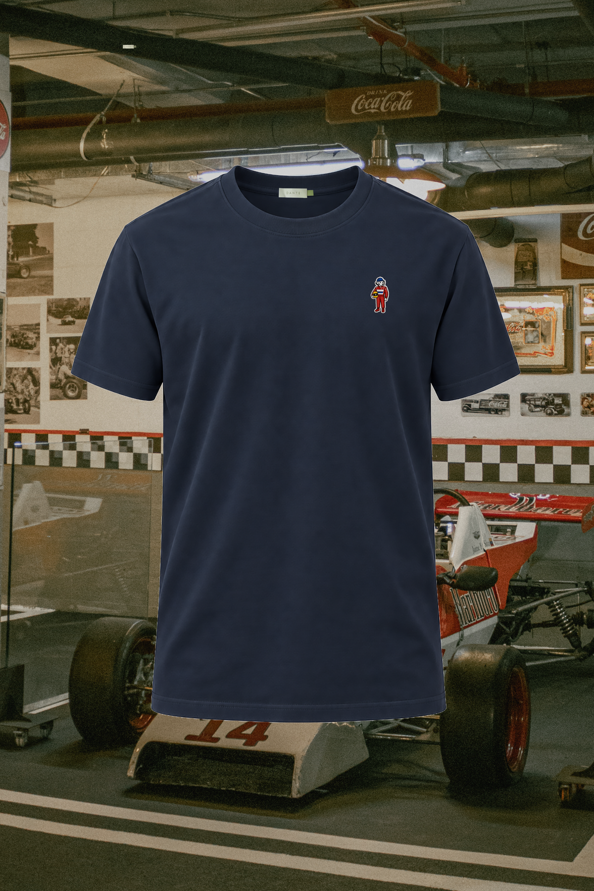 Camiseta con aplique azul navy Formula 1 para hombre DANTE, vista principal