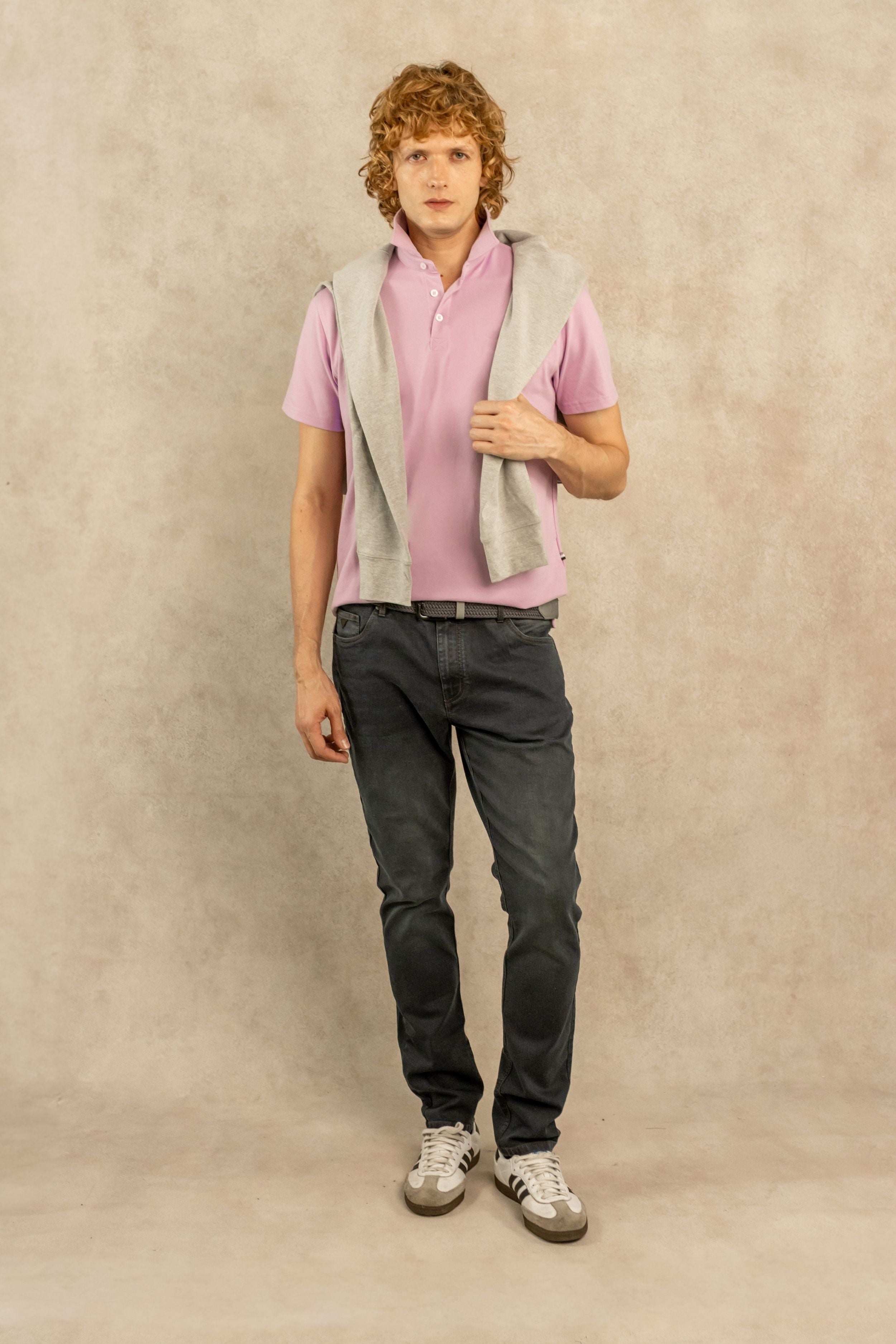 Polo Antimanchas Lila