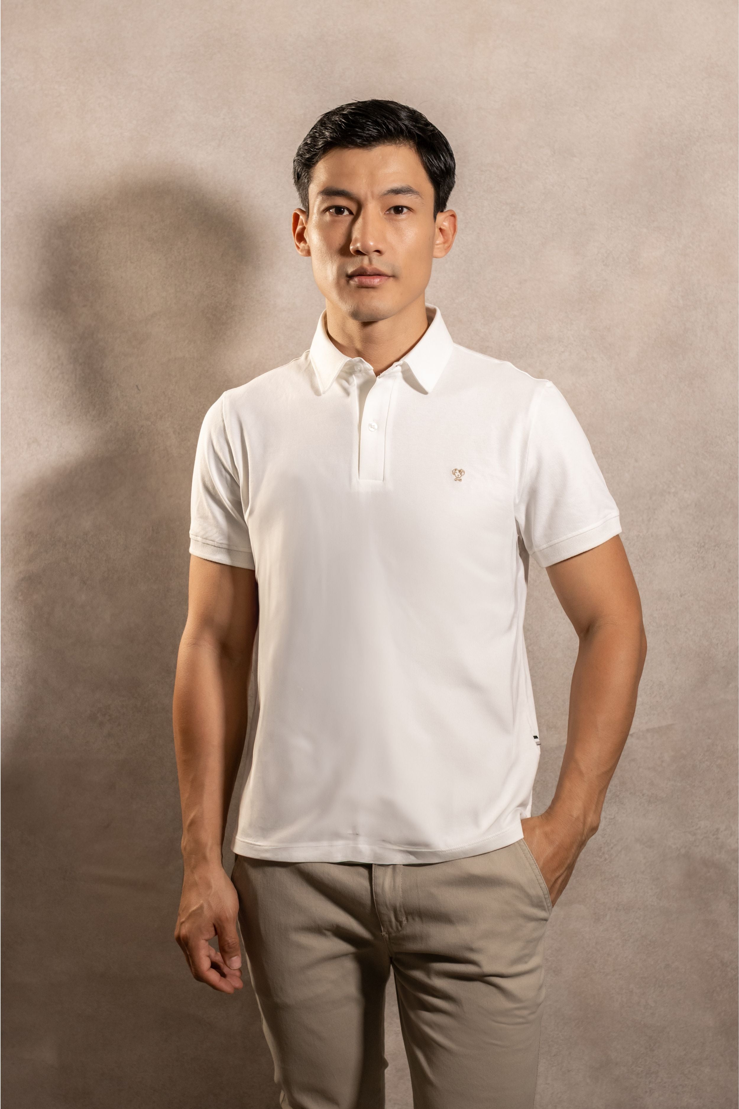 Polo Antimanchas Ivory