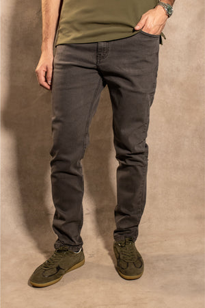 Jean Elastico Gris Oscuro - Slim Fit