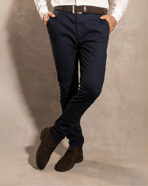 Pantalon Elastico Azul Navy