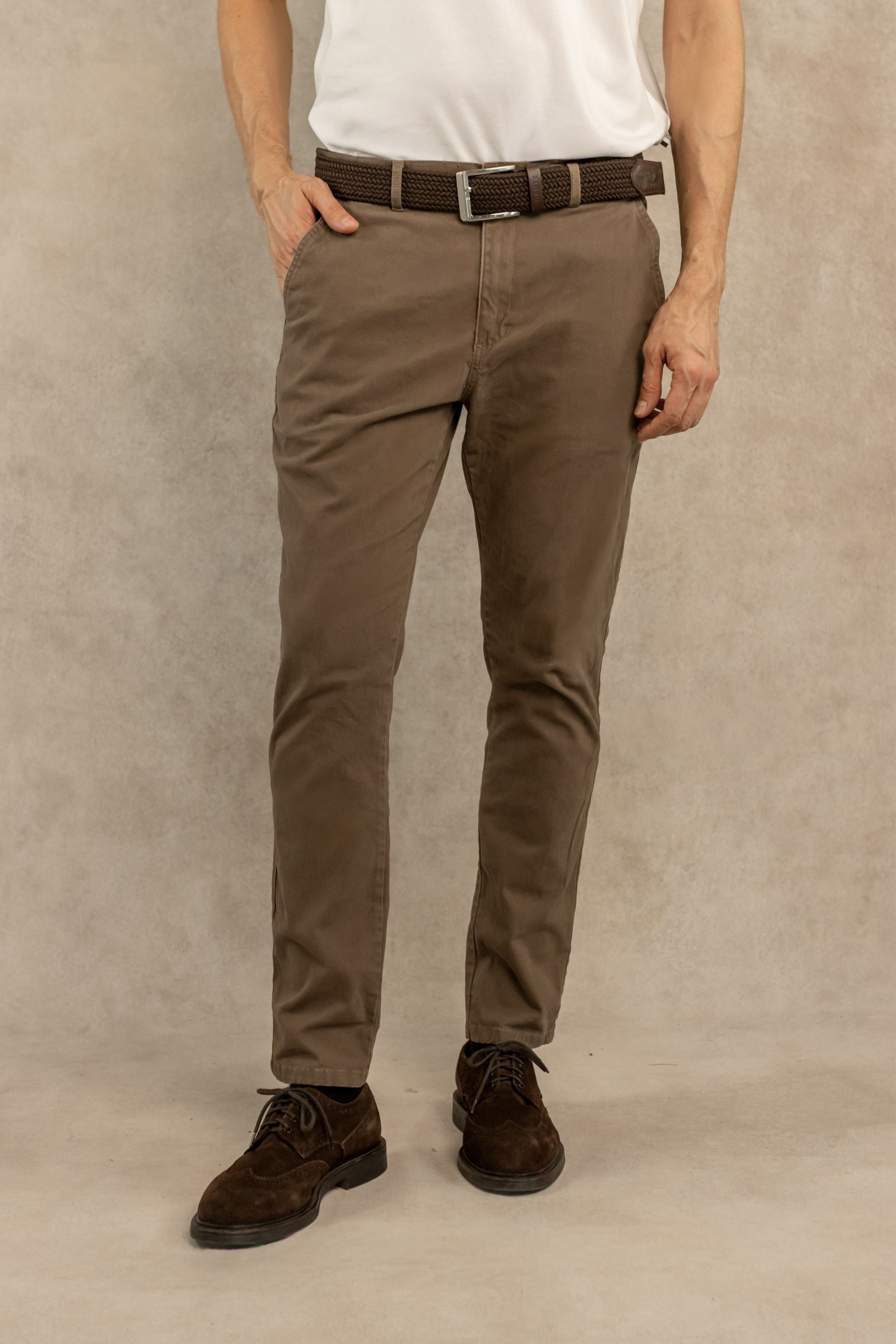 Pantalon Elastico Mocca