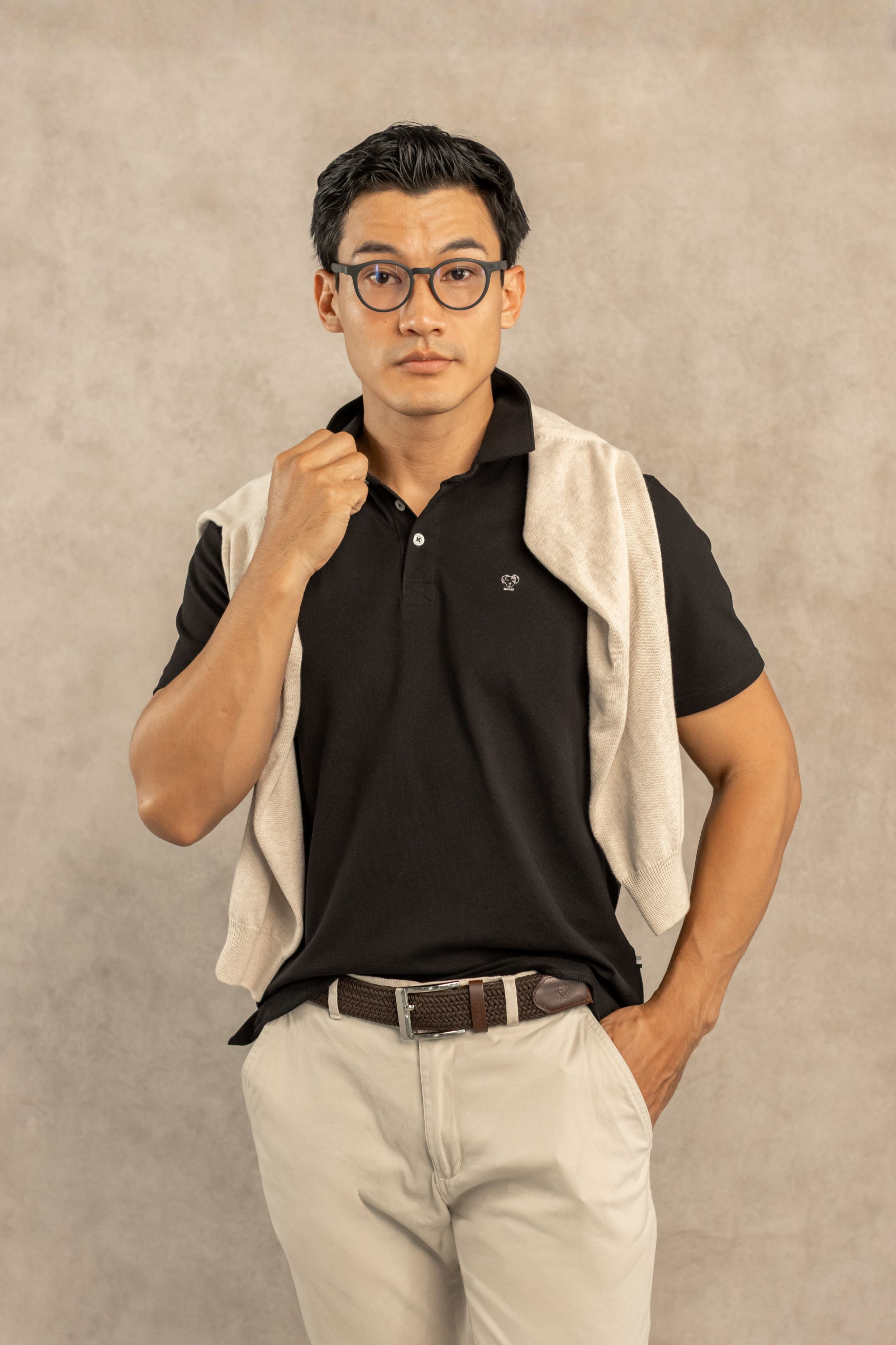 Polo Antimanchas Negra