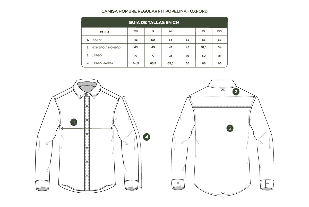 Camisa Antimanchas Oxford Azul Chino - Talla Regular – DANTE